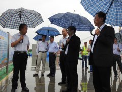 市領導一行調研淄博市魯山大道——魯泰大道互通立交橋工程進展情況